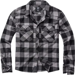 Brandit Outdoorhemd Checkshirt Schwarz/Dunkelgrau/Grau/Hellgrau