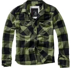 Brandit Outdoorhemd Checkshirt Dunkelgrün/Grün