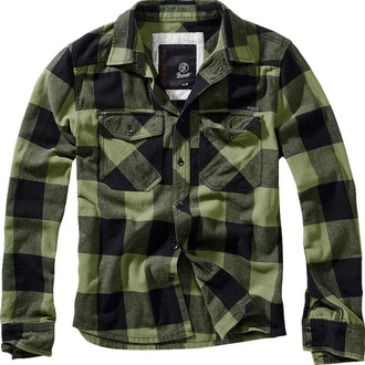 Brandit Outdoorhemd Checkshirt Dunkelgrün/Grün