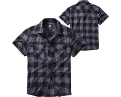 Brandit Check Shirt Schwarz/Dunkelblau/Blau