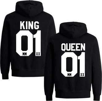 Couples Shop Kapuzenpullover KING & QUEEN Hoodie Set