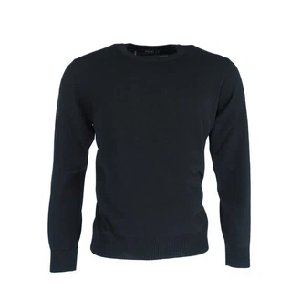 MAERZ Muenchen Strickpullover Dunkelblau/Schwarz/Blau