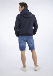 HECHTER PARIS Blouson Abtrennbare Kapuze Dunkelblau/Hellblau/Grau/Blau