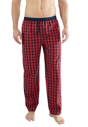 Schlafhose Herren Lange-Hose rot kariert 1er Pack (1-tlg)