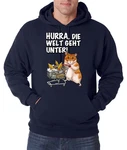 Youth Designz Kapuzenpullover Hurra Die Welt Geht Unter Hoodie 