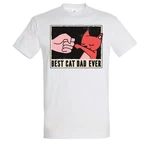 Youth Designz T-Shirt Best Cat Dad Ever Herren Shirt Schwarz/Grau/Weiß/Braun/Rosa/Rot/Dunkelblau