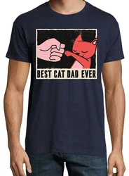 Youth Designz T-Shirt Best Cat Dad Ever Herren Shirt 