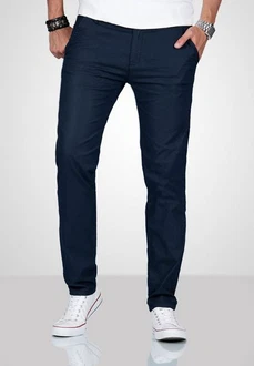 Alessandro Salvarini Straight Jeans ASSerio Dunkelblau/Blau