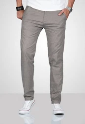 Alessandro Salvarini Straight Jeans ASSerio Khaki/Hellgrau/Grau/Beige