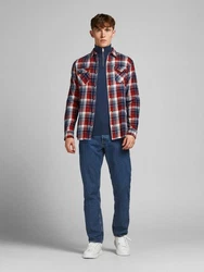 JACK & JONES Pullover 'JJEEmil' dunkelblau