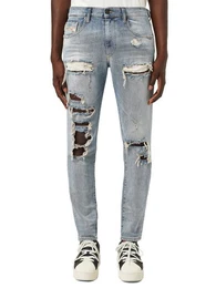 Slim-fit-Jeans Knchellang Destroyed Stretch - D-Strukt 09B40