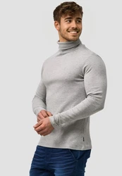 Indicode Rollkragenpullover Eagon Grau
