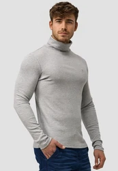 Indicode Rollkragenpullover Eagon Grau