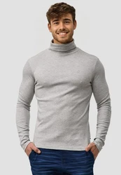 Indicode Rollkragenpullover Eagon Grau