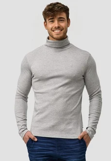 Indicode Rollkragenpullover Eagon Grau
