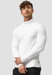 Indicode Rollkragenpullover Eagon Weiß/Creme/Grau
