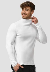 Indicode Rollkragenpullover Eagon Weiß/Creme/Grau