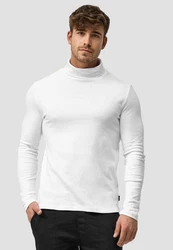Indicode Rollkragenpullover Eagon Weiß/Creme/Grau