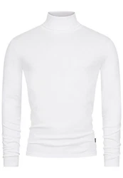 Indicode Rollkragenpullover Eagon Weiß/Creme/Grau