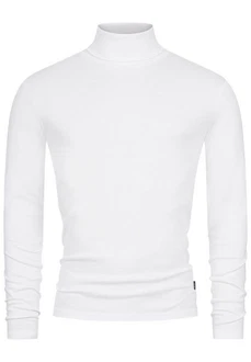 Indicode Rollkragenpullover Eagon Weiß/Creme/Grau