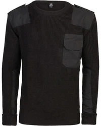 Brandit Strickpullover Schwarz/Dunkelgrau