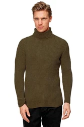 Uniplay Longsleeve Pullover Rollkragen (1-tlg) 3427 Dunkelbraun (3427)