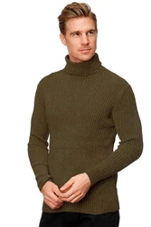 Uniplay Longsleeve Pullover Rollkragen (1-tlg) 3427 Dunkelbraun (3427)