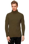 Uniplay Longsleeve Pullover Rollkragen (1-tlg) 3427 Dunkelbraun (3427)