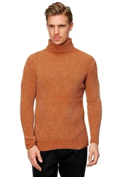 Uniplay Longsleeve Pullover Rollkragen (1-tlg) 3427 Mittelbraun (3427)