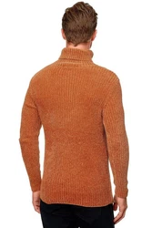 Uniplay Longsleeve Pullover Rollkragen (1-tlg) 3427 Mittelbraun (3427)