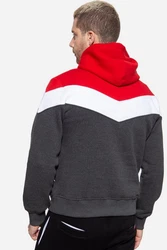 Akito Tanaka Kapuzenpullover Triple Tone (1-tlg) mehrfarbig