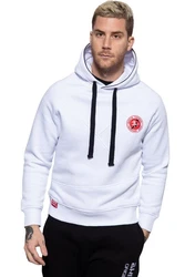Akito Tanaka Kapuzenpullover Attraction mit Teilungsnähten Weiß/Creme/Rosa/Hellblau