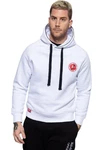Akito Tanaka Kapuzenpullover Attraction mit Teilungsnähten Weiß/Creme/Rosa/Hellblau