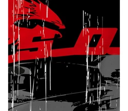 style3 T-Shirt Muscle Car Lila/Dunkelblau