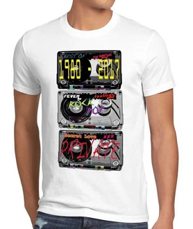 style3 T-Shirt Musik Disc Retro Player 80er Pop DJ Weiß/Schwarz/Silber/Grau style3 T-Shirt Musik Disc Retro Player 80er Pop DJ Weiß/Schwarz/Silber/Grau