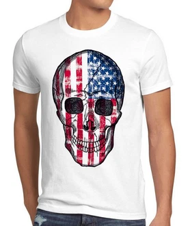 style3 T-Shirt USA Skull Totenkopf style3 T-Shirt USA Skull Totenkopf