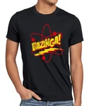 Bazinga Sheldon The Big Bang Theory T-Shirt Style3 Rot/Grau
