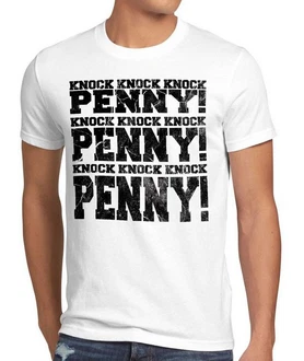 style3 T-Shirt Knock Penny Grau/Schwarz/Lila/Braun