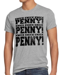 T-Shirt Knock Penny big bang vintage knock Sheldon Comic college Theory