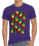 style3 T-Shirt Cubes Sheldon Mischfarben/Lila