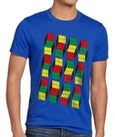 style3 T-Shirt Cubes Sheldon Mischfarben/Blau