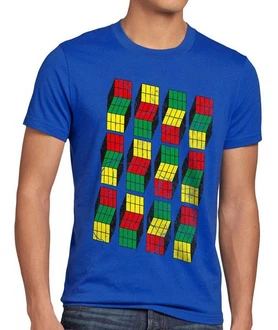 style3 T-Shirt Cubes Sheldon Mischfarben/Blau style3 T-Shirt Cubes Sheldon Mischfarben/Blau