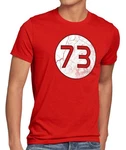 Style3 T-Shirt Sheldon Lieblingszahl The Big Bang Theory Sheldon Cooper Bazinga 73