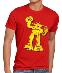 Style3 T-Shirt Hero Robot Big Bang Sheldon TV Serie Roboter Cooper Comic Theory Rot/Gold/Orange