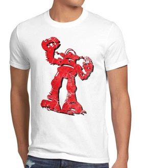 Style3 T-Shirt Hero Robot Big Bang Sheldon TV Serie Roboter Cooper Comic Theory Weiß/Rot/Dunkelrot Style3 T-Shirt Hero Robot Big Bang Sheldon TV Serie Roboter Cooper Comic Theory Weiß/Rot/Dunkelrot