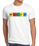style3 T-Shirt Sheldon Periodensystem Theory Cooper Big Bang TBBT Weiß/Dunkelgrau/Mischfarben