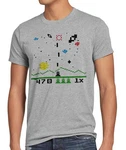 style3 T-Shirt Invaders Grün/Dunkelgrau/Grau