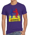 style3 T-Shirt Roboter The Big Bang Theory Sheldon Cooper Lila/Dunkelblau