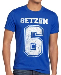 T-Shirt Setzen Sechs schule zeugnis abschluss