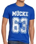 style3 T-Shirt Mücke 63 Bulldozer Sie nannten ihn Mücke Movie American Football Blau